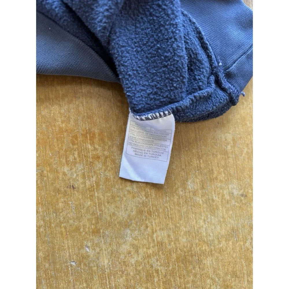 VTG Nike Silver Tag Skater Distressed Navy Blue Hoodie Jacket Y2K (L) Surfer